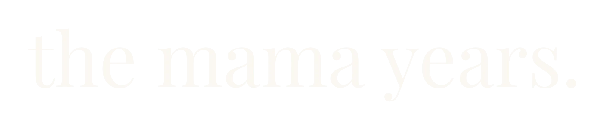 the mama years